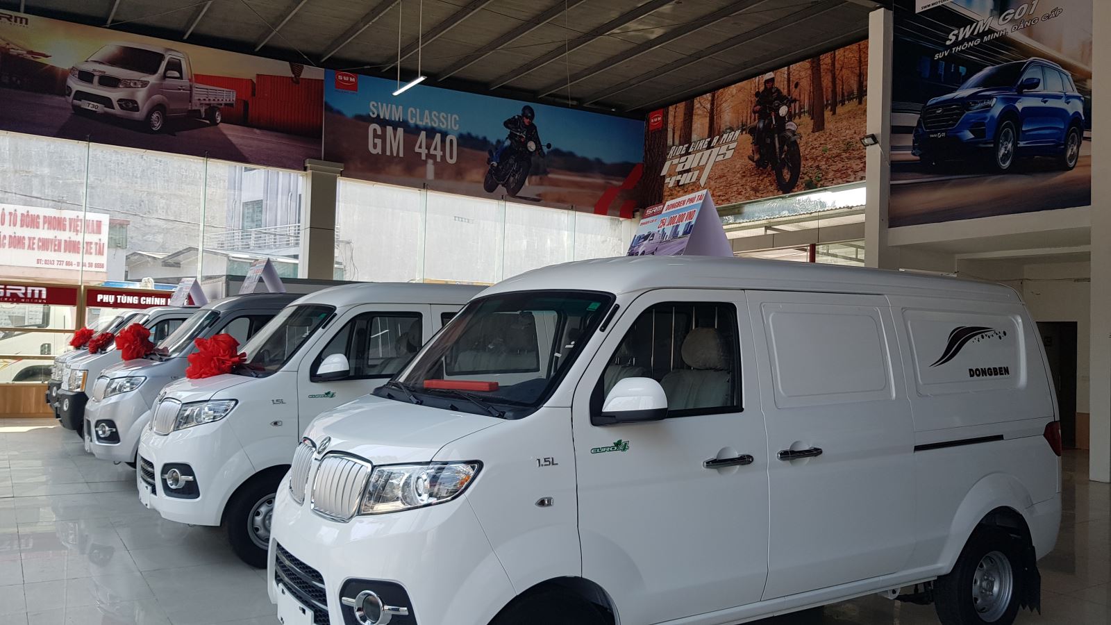 Showroom đã hoàn thiện 90% chờ ngày khai trương