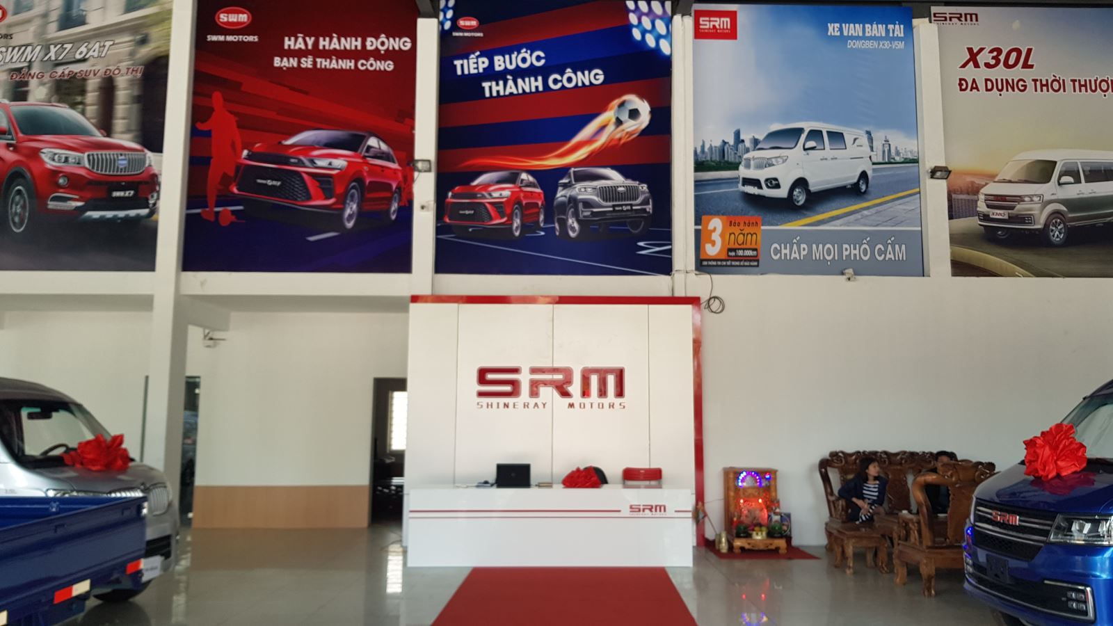 Showroom Shineray 4S của Longbientruck đạt tiêu chuẩn quốc tế