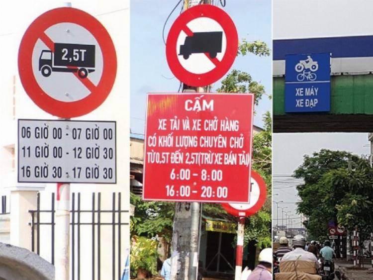 Tổng hợp các loại biển báo cấm xe tải phổ biến nhất theo quy chuẩn giao thông đường bộ Việt Nam