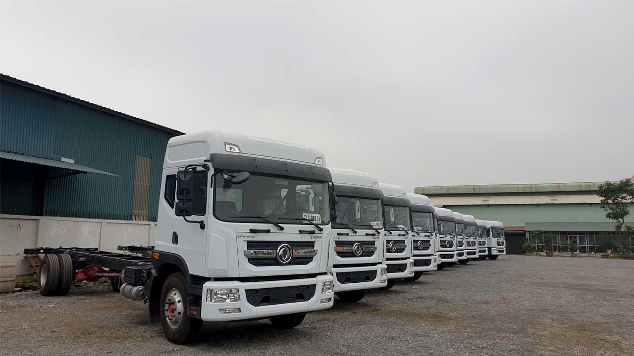 Tổng thể xe tải DongFeng 8 tấn nhập khẩu thùng dài 9m7 Tổng thể xe tải DongFeng 8 tấn nhập khẩu thùng dài 9m7