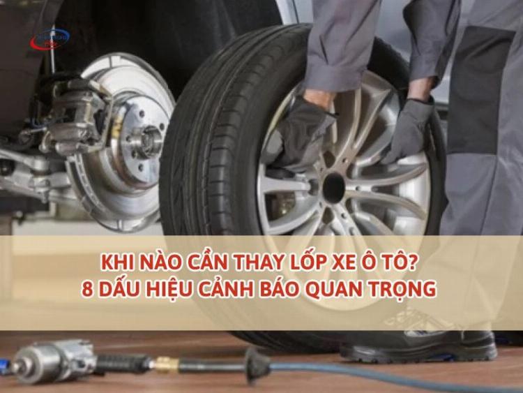 Hình ảnh một chiếc lốp xe ô tô đã bị mài mòn nhẵn, mất hết gai lốp và trở thành mối nguy hiểm tiềm tàng
