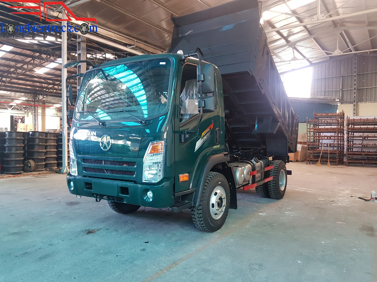 Tổng thể xe tải ben Chiến Thắng Dayun 5t8