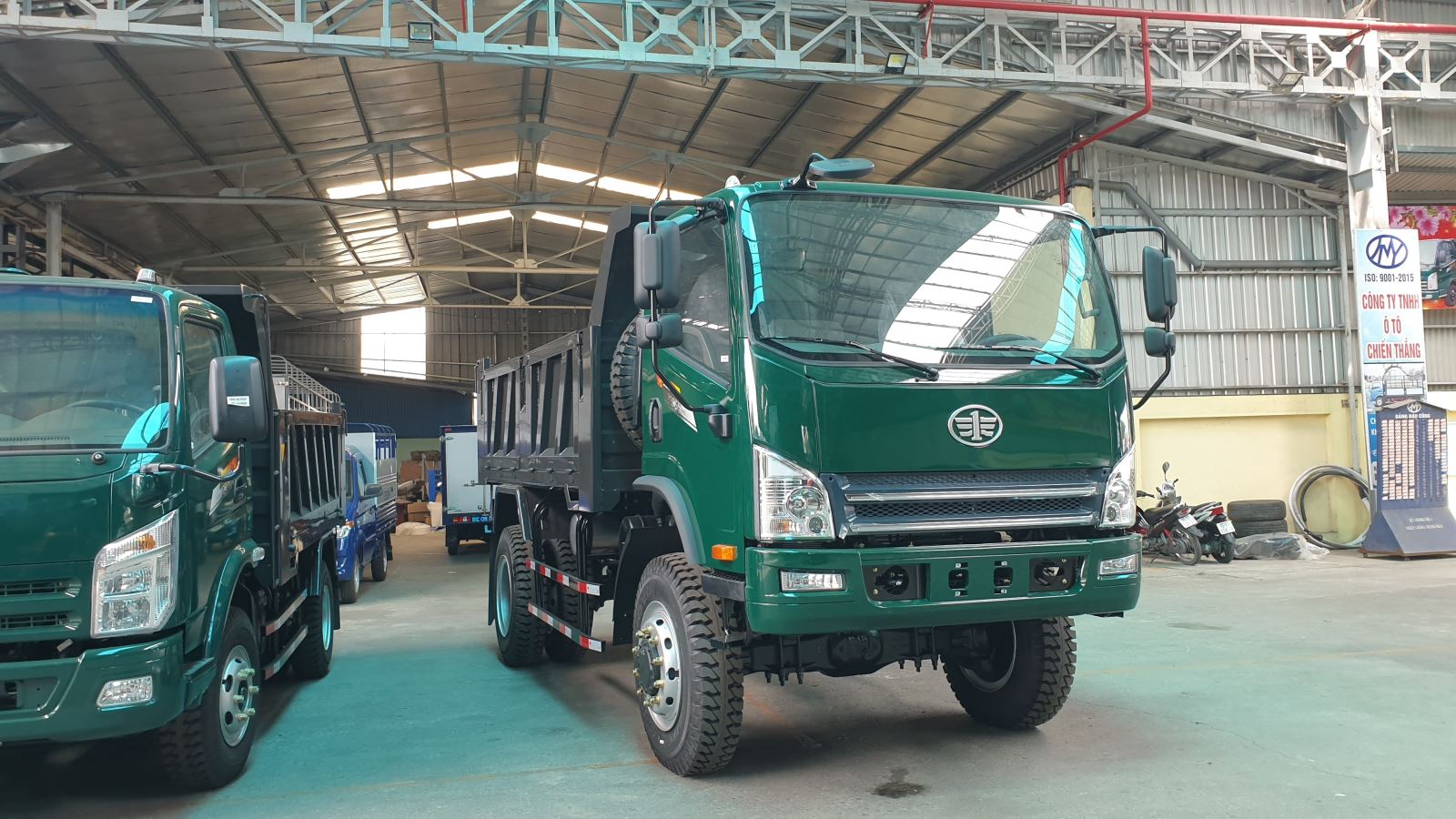 Xe tải ben Chiến Thắng 7t7 2 cầu dầu