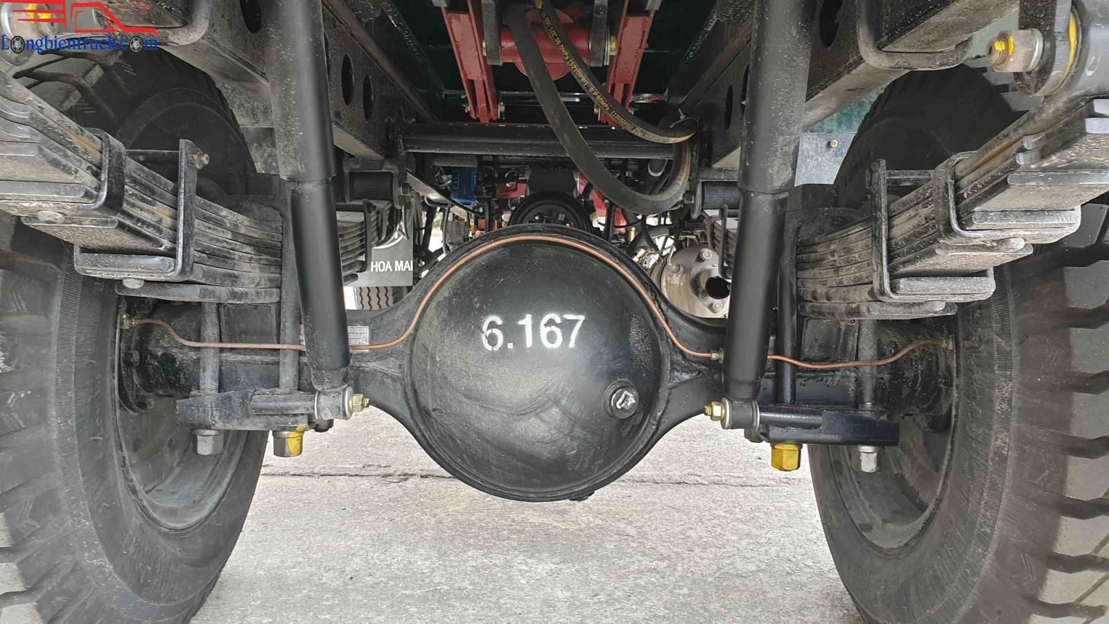 Hệ thống khung gầm xe ben Hoa Mai 2.35 tấn Euro 4 Hệ thống khung gầm xe ben Hoa Mai 2.35 tấn Euro 4