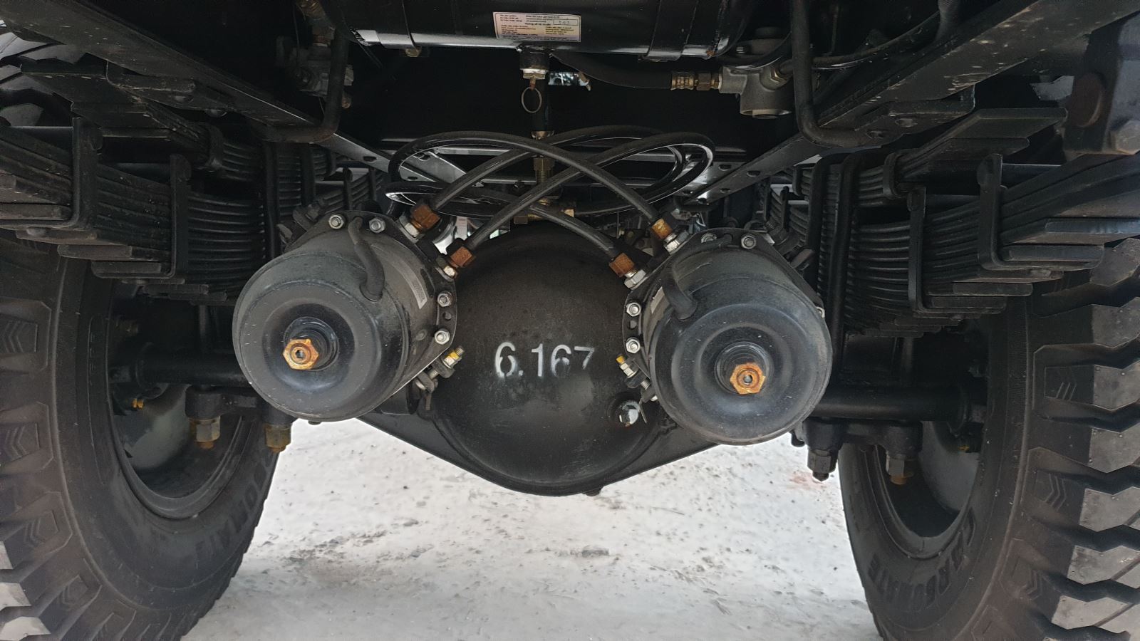 Khung gầm xe ben Hoa Mai 3 tấn đời mới