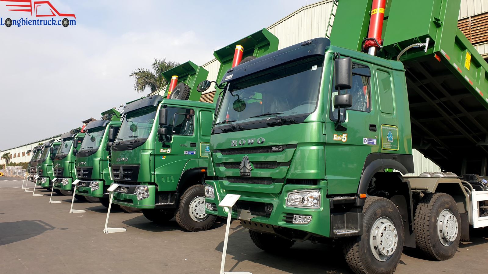 Tổng thể xe ben Howo 3.4 chân đời mới