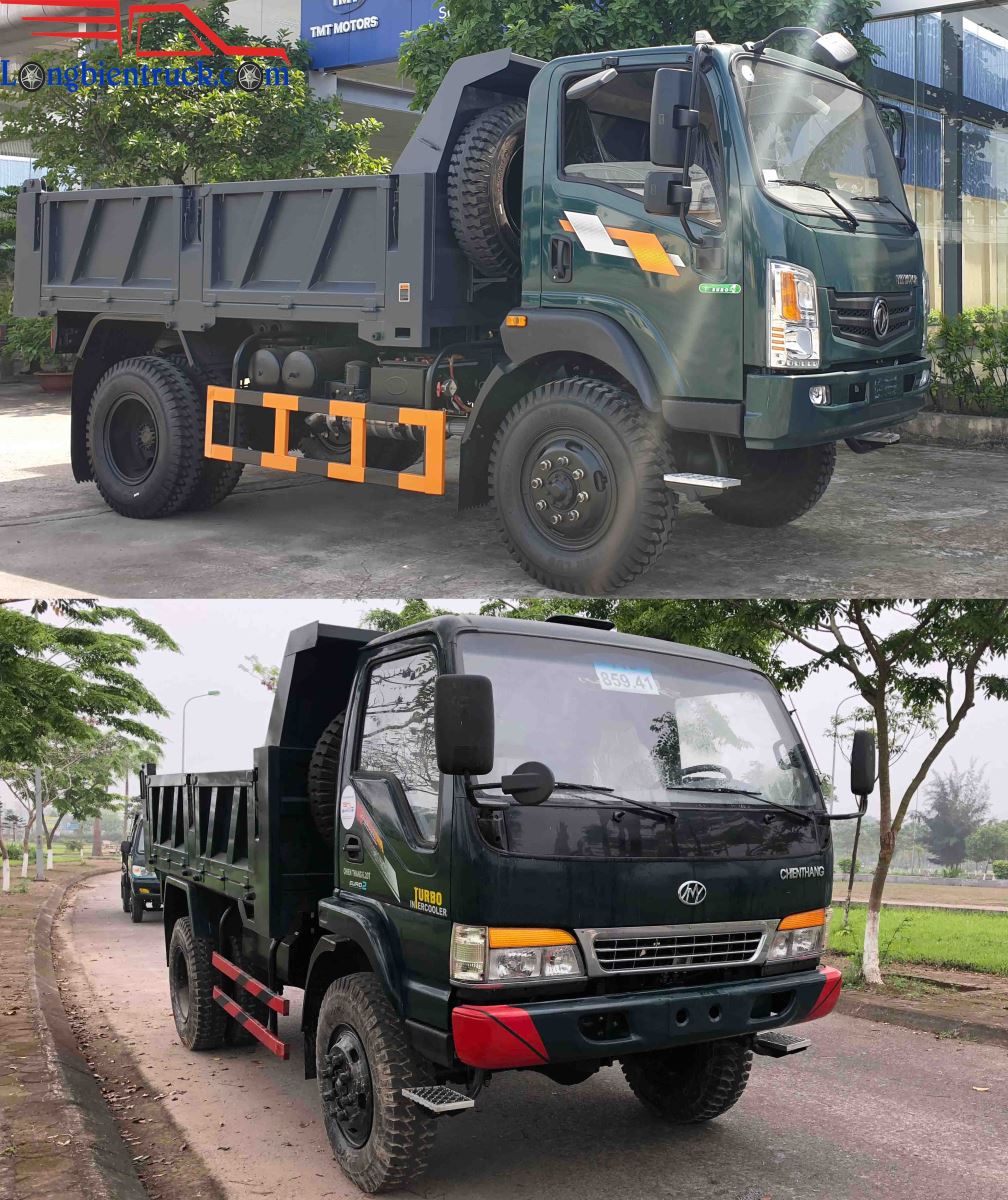 Tổng thể xe ben TMT 7 tấn 2 cầu láp Euro 4 Tổng thể xe ben TMT 7 tấn 2 cầu láp Euro 4