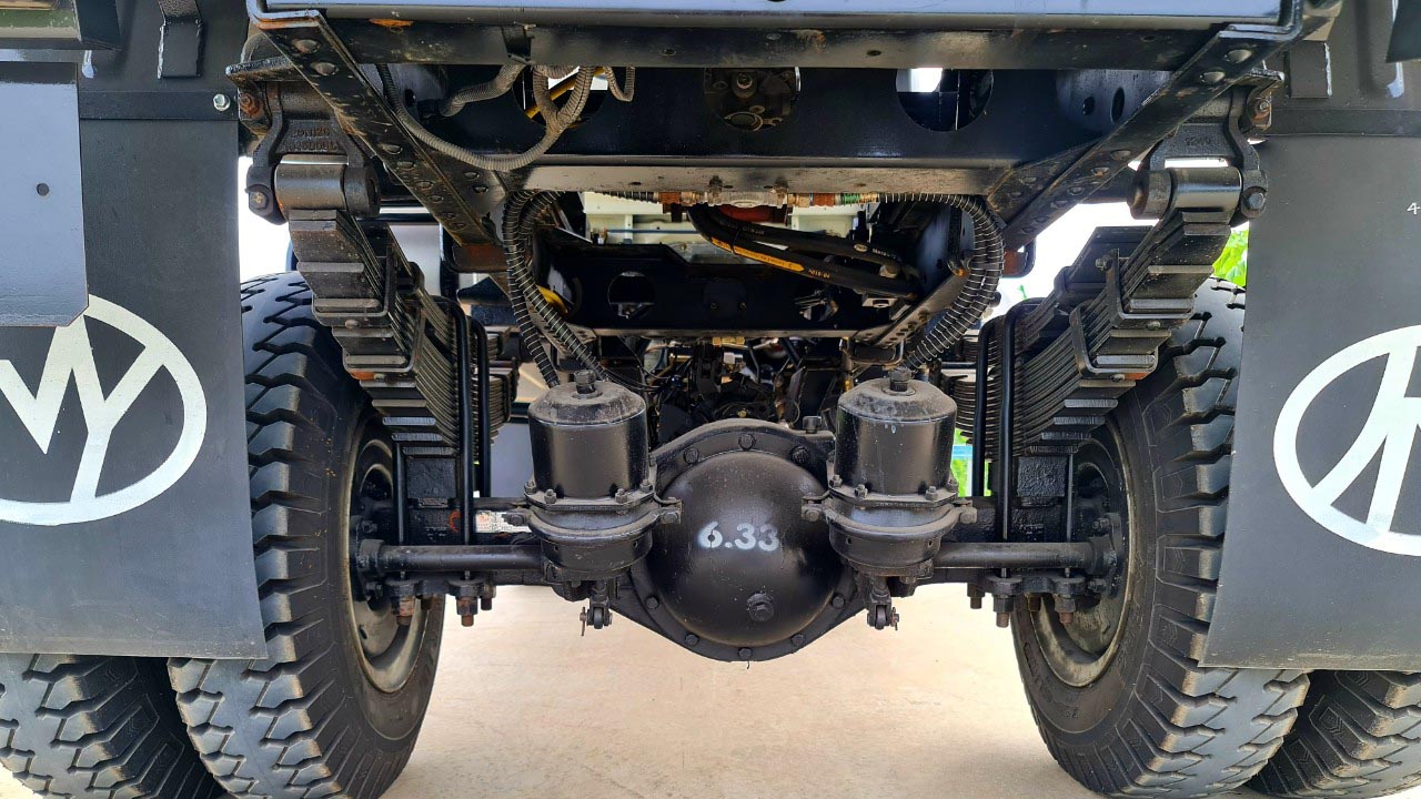 Khung gầm sau của xe tải ben Chiến Thắng 4t65 2 cầu