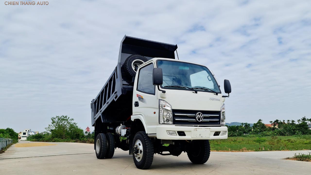 Tổng thể xe tải ben Chiến Thắng 4t65 2 cầu