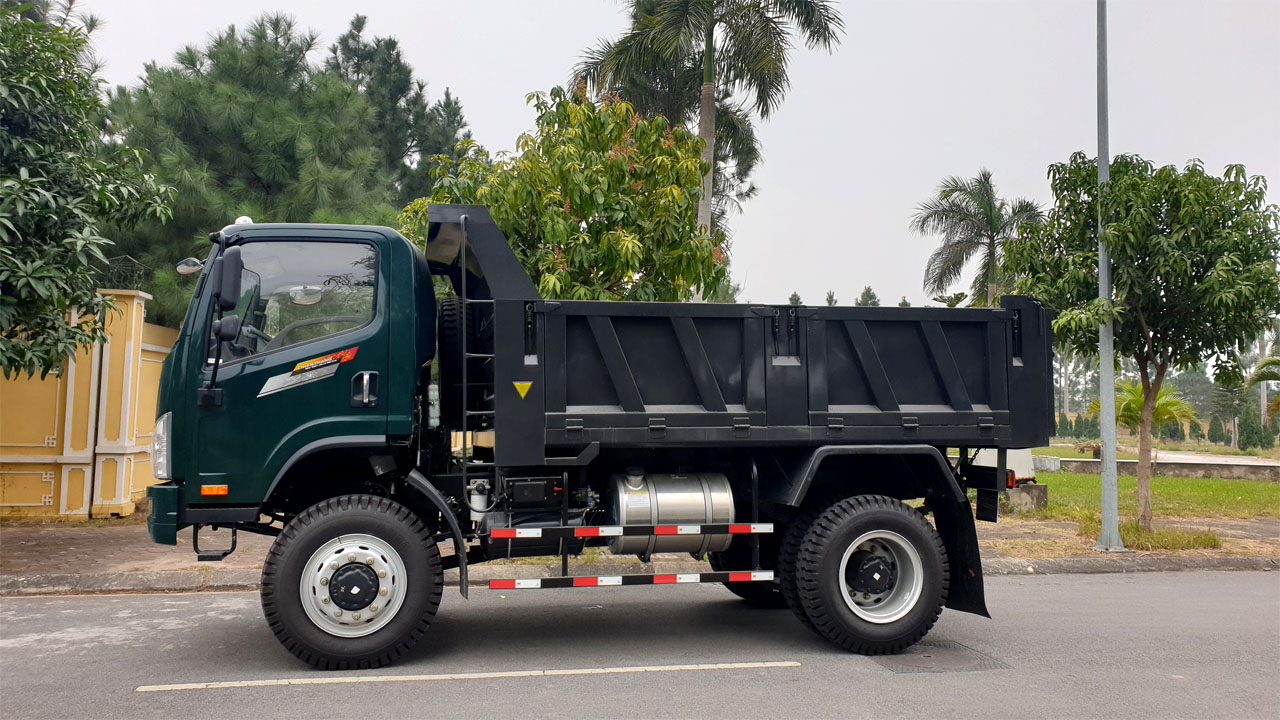 Xe tải ben Chiến Thắng FAW 7.7 tấn 2 cầu Euro 4 cầu dầu