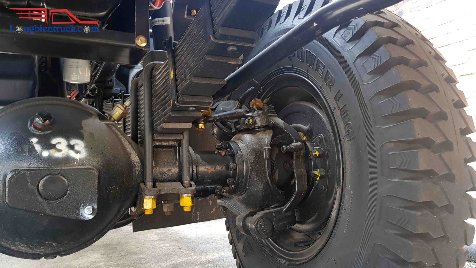 Nhíp trước xe ben Hoa Mai 7t35 2 cầu