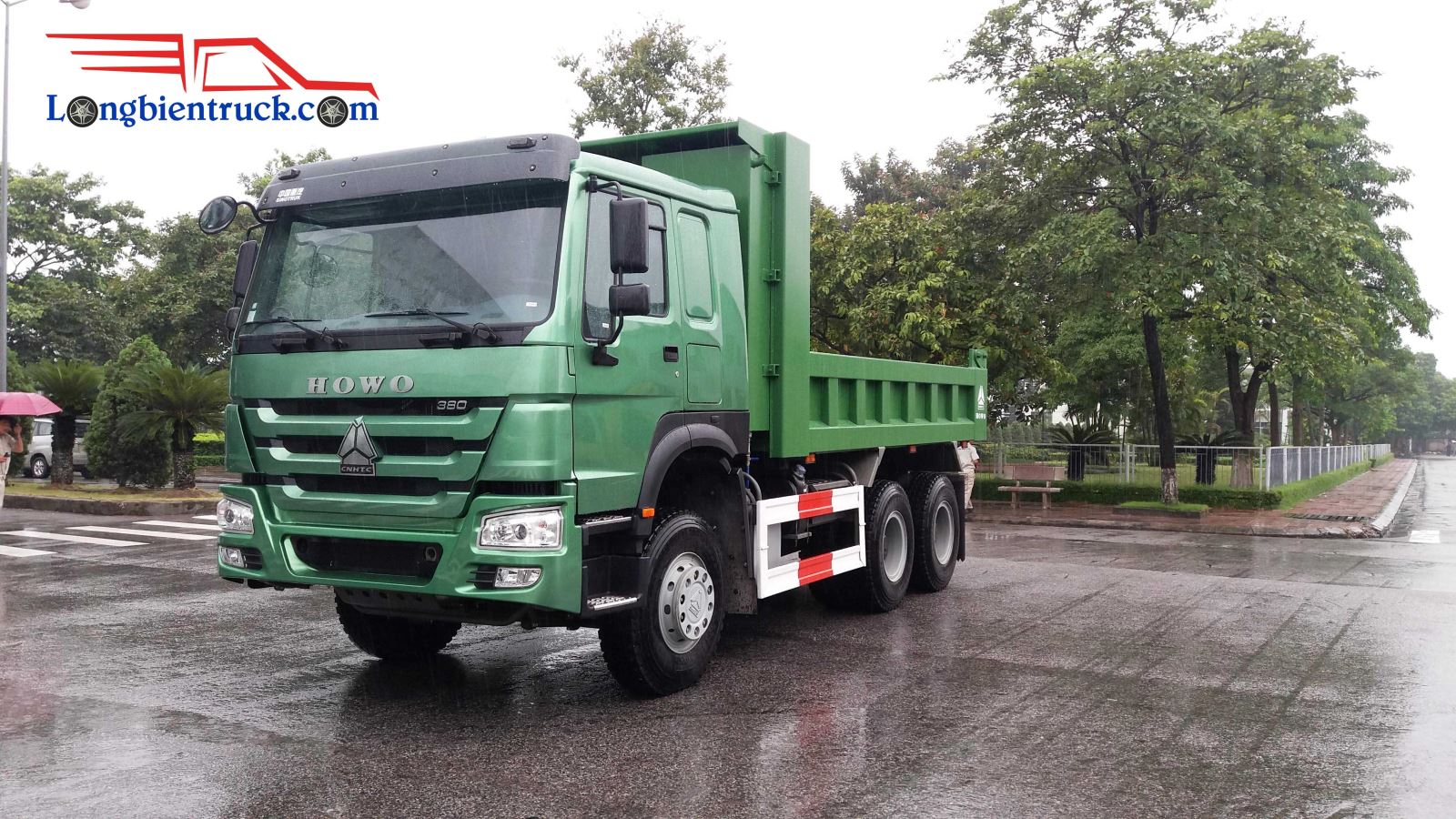 Xe tải ben Howo 3 chân 380hp Euro 5 cabin HW76