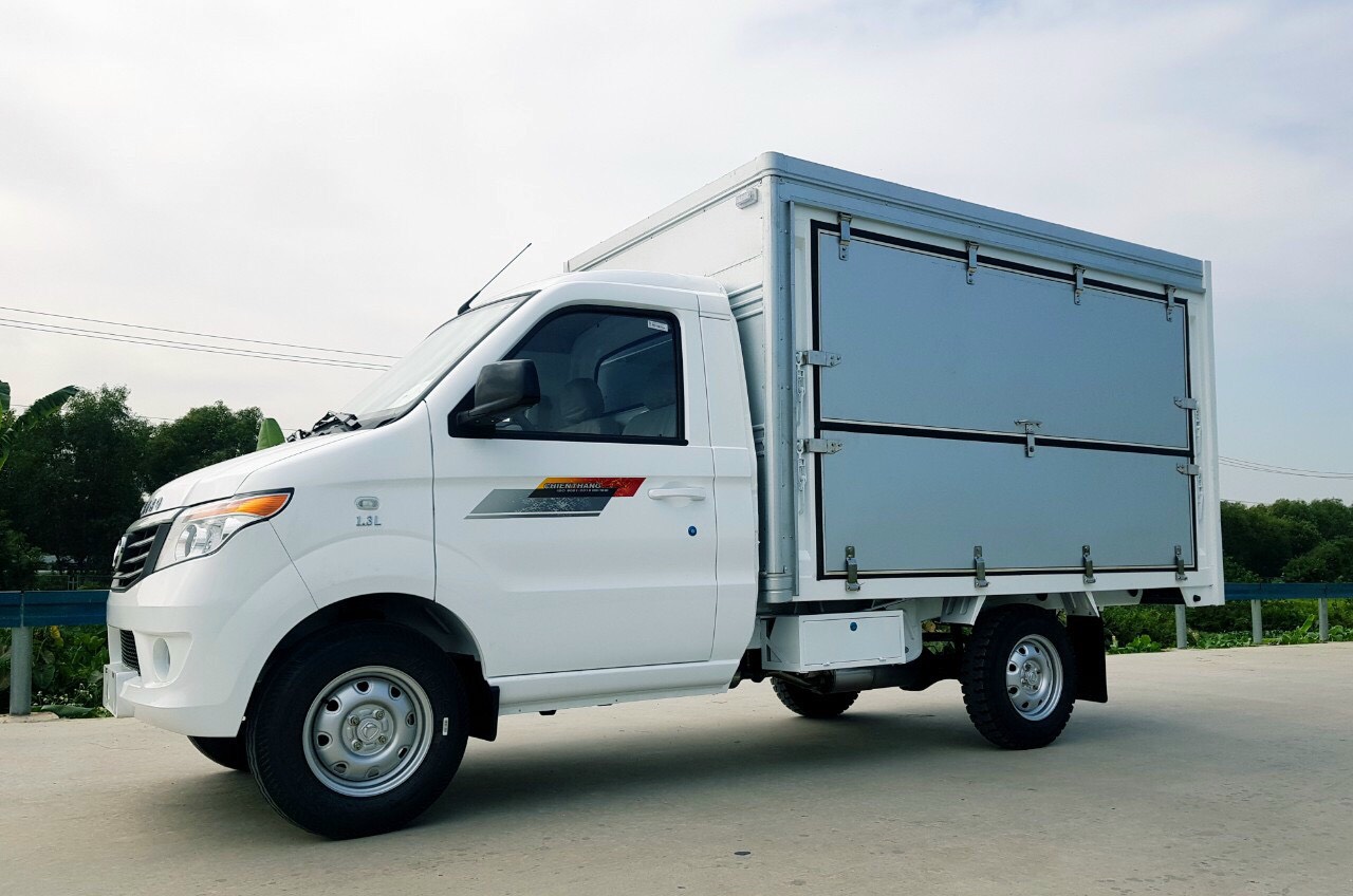 Xe tải Kenbo thùng cánh dơi mở nóc 990kg - Xe bán hàng lưu động