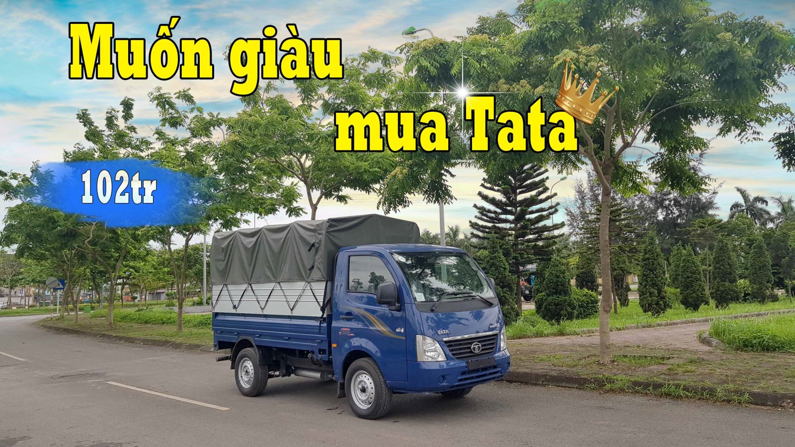 Xe tải TATA 1.2 tấn thùng mui bạt Xe tải TATA 1.2 tấn thùng mui bạt