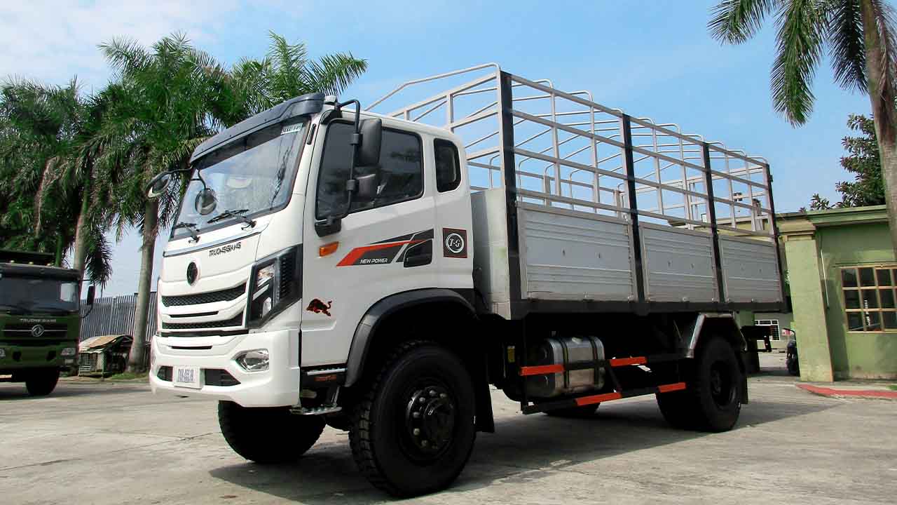 Tổng thể xe tải thùng Trường Giang 6.8 tấn 2 cầu dầu Tổng thể xe tải thùng Trường Giang 6.8 tấn 2 cầu dầu