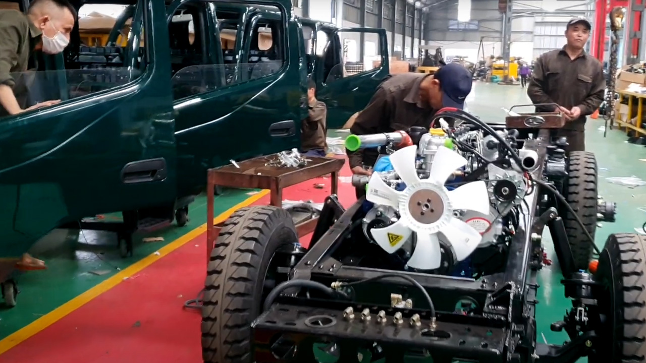Xưởng sản xuất lắp ráp xe tải ở trong nước Xưởng sản xuất lắp ráp xe tải ở trong nước
